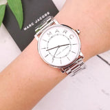 Marc Jacobs Roxy White Dial Silver Steel Strap Watch for Women - MJ3521 Buy Now By Marc Jacobs