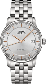 Mido Baroncelli III Automatic Silver Dial Silver Steel Strap Watch For Women - M7600.4.10.1 Buy Now By Mido