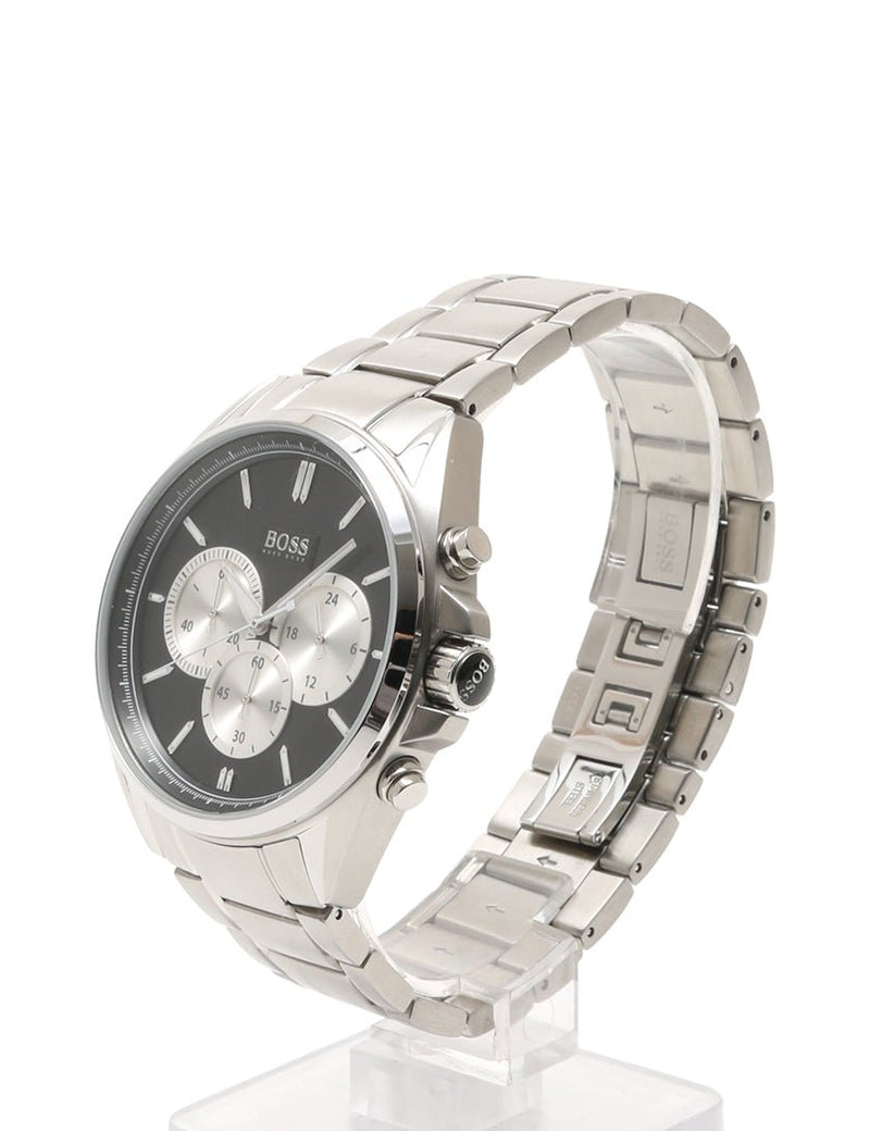 Hugo Boss Driver Black Dial Silver Steel Strap Watch for Men - 1512883 Buy Now By Hugo Boss
