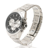 Hugo Boss Driver Chronograph Black Dial Silver Steel Strap Watch for Men - 1512883
