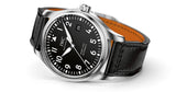 IWC Pilot's Mark XVIII 40mm Black Dial Black Leather Strap Watch for Men - IW327001 Buy Now By IWC