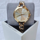 Michael Kors Runway Gold Dial Gold Steel Strap Watch for Women - MK3222 Buy Now By Michael Kors
