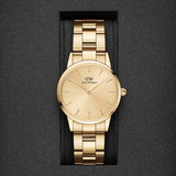 Daniel Wellington Iconic Link Unitone Gold Dial Gold Steel Strap Watch For Women - DW00100403 Buy Now By Daniel Wellington