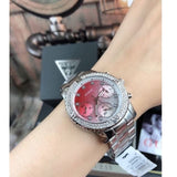 Guess Confetti Diamonds Silver Dial Silver Steel Strap Watch for Women - W0774L7 Buy Now By Guess