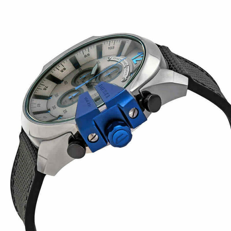 Diesel Mega Chief Chronograph Black Dial Black Nylon Strap Watch For Men - DZ4500 Buy Now By Diesel