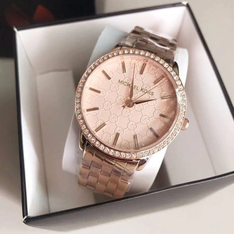 Michael Kors Argyle Quartz Rose Gold Dial Rose Gold Steel Strap Watch For Women - MK3156 Buy Now By Michael Kors