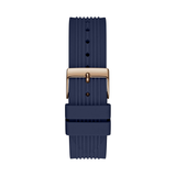 Guess Athena White Dial White Dial Blue Rubber Strap Watch For Women - GW0030L5 Buy Now By Guess
