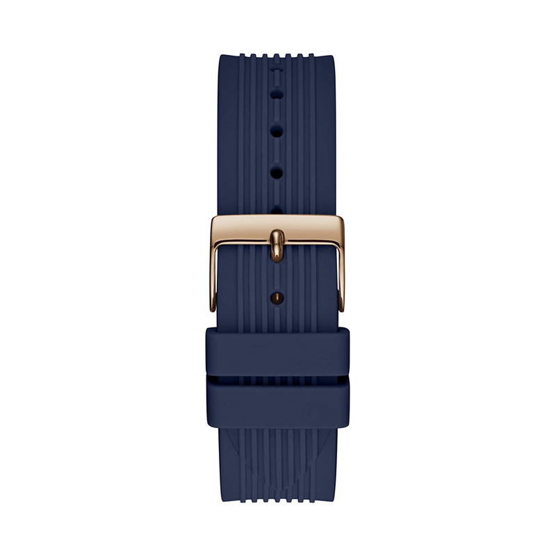 Guess Athena White Dial White Dial Blue Rubber Strap Watch For Women - GW0030L5 Buy Now By Guess