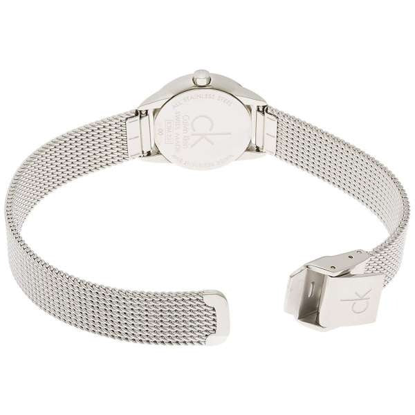 Calvin Klein Minimal White Dial Silver Mesh Bracelet Watch for Women - K3M2312Y Buy Now By Calvin Klein