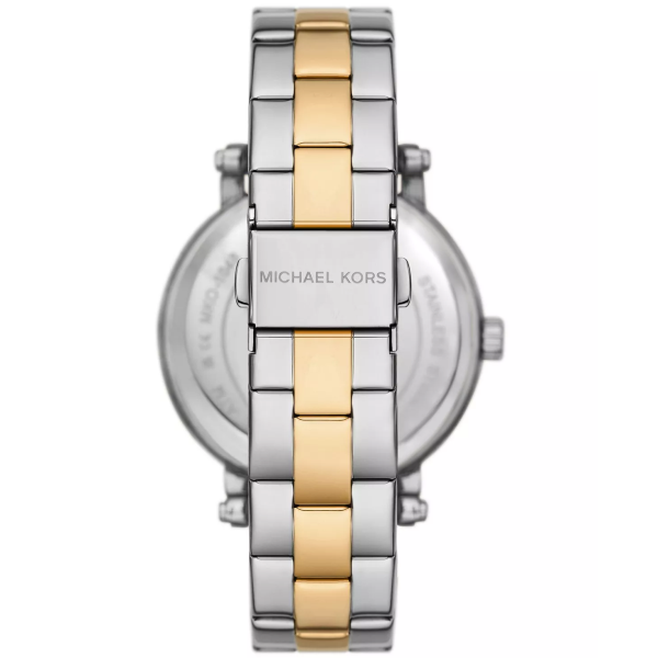 Michael Kors Analog Blue Dial Two Tone Steel Strap Watch for Women - MKO1049 Buy Now By Michael Kors