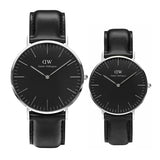 Daniel Wellington Classic Sheffield Black Dial Black Leather Strap Watch For Women - DW00100145 Buy Now By Daniel Wellington