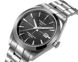 Tissot Gentleman Powermatic 80 Silicium Black Dial Silver Steel Strap Watch For Men - T127.407.11.061.01