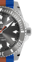 Shop Gucci Dive Automatic Grey Dial Two Tone Rubber Strap Watch for Men - YA136352 in USA
