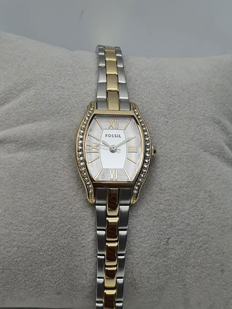 Fossil Molly Silver Dial Two Tone Steel Strap Watch for Women - ES3287 Buy Now By Fossil