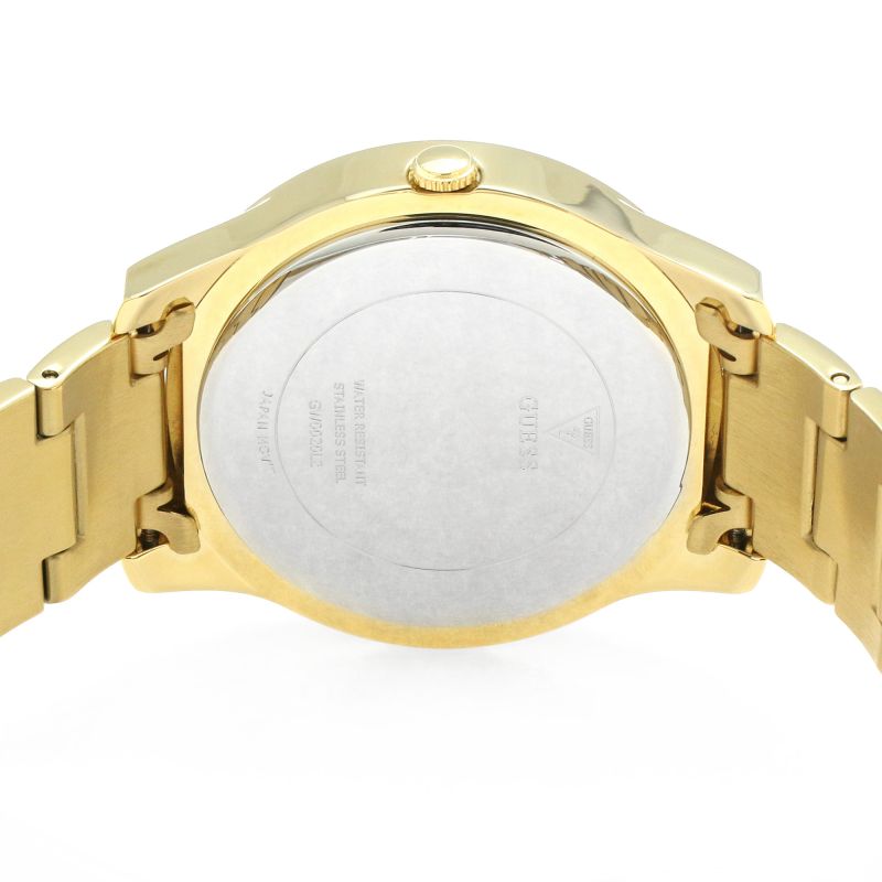Shop Guess Crush Gold Dial Gold Steel Strap Watch For Women - GW0020L2 in USA