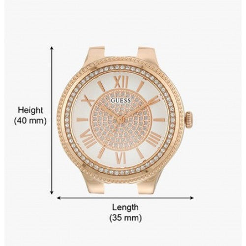 Guess Madison Diamonds White Dial Rose Gold Steel Strap Watch for Women - W0637L3 Buy Now By Guess