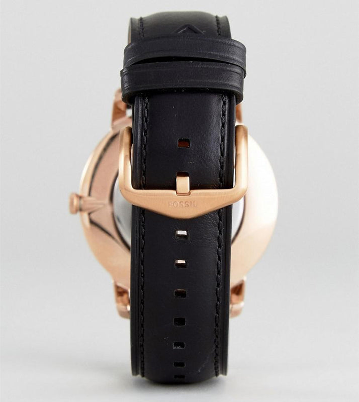 Fossil The Minimalist Black Dial Black Leather Strap Watch for Men - FS5376 Buy Now By Fossil