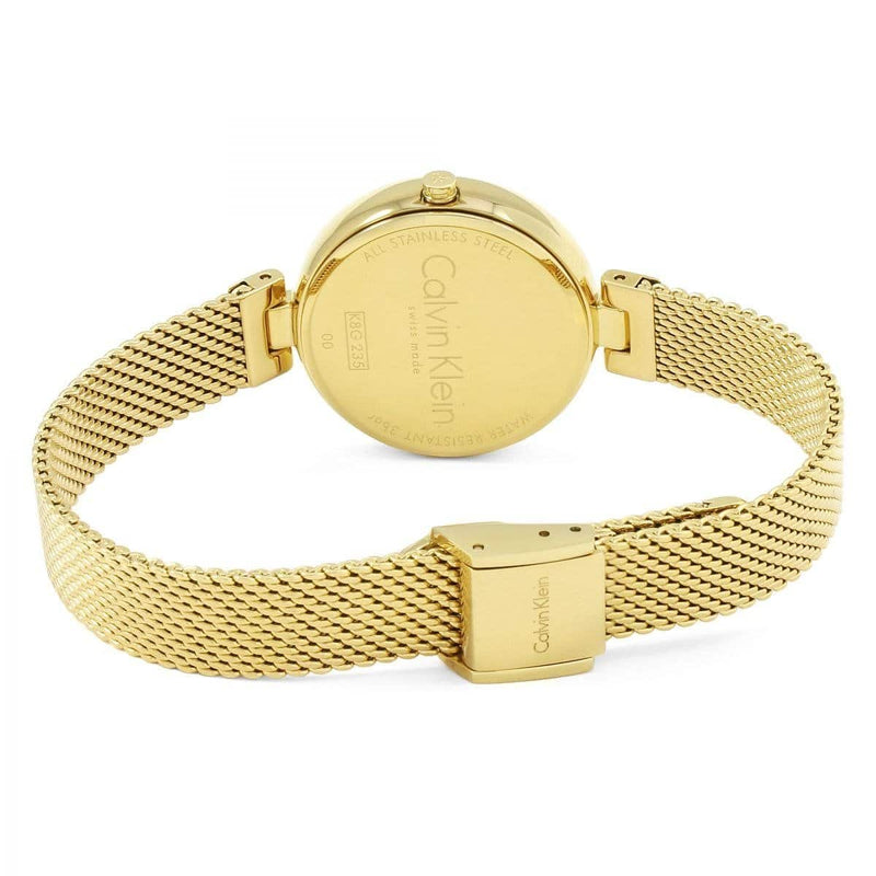 Calvin Klein Authentic White Dial Rose Gold Mesh Bracelet Watch for Women - K8G23526 Buy Now By Calvin Klein