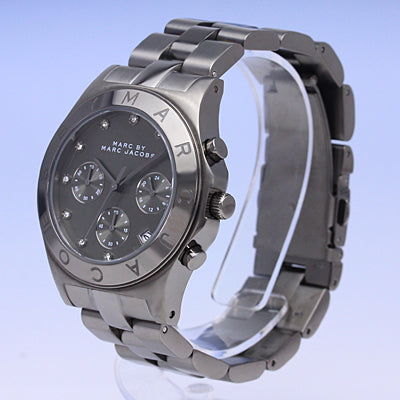 Marc Jacobs Blade Chronograph Black Dial Black Steel Strap Watch for Women - MBM3103 Buy Now By Marc Jacobs
