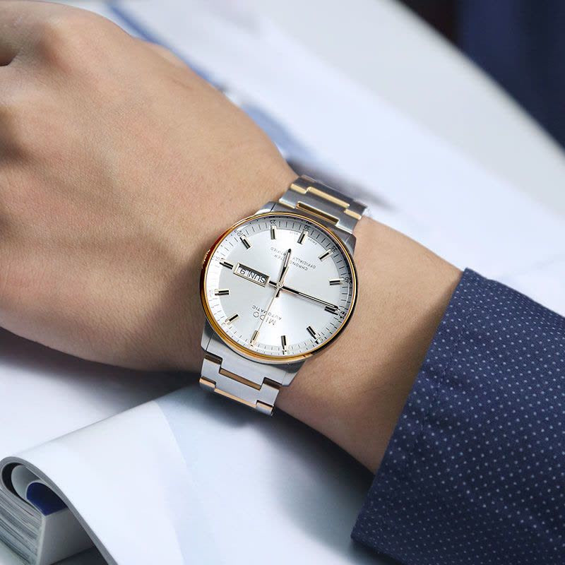 Mido Commander II Automatic Chronometer Silver Dial Two Tone Steel Strap Watch For Men - M021.431.22.071.00 Buy Now By Mido