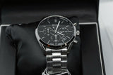 Shop Hugo Boss Champion Black Dial Silver Steel Strap Watch for Men - 1513871 in USA