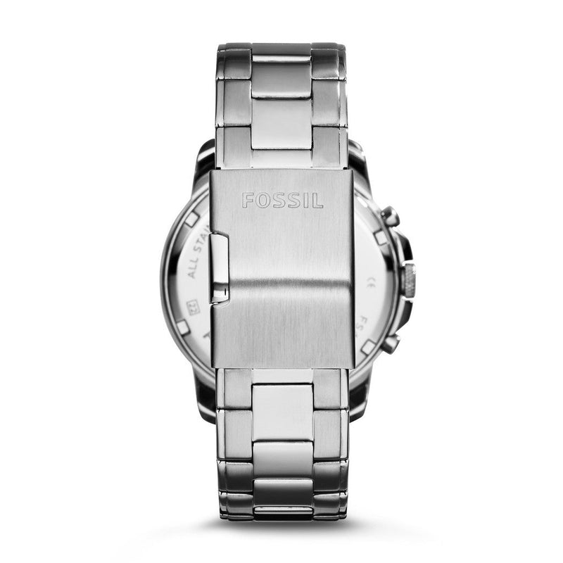 Fossil Grant Chronograph Black Dial Silver Steel Strap Watch for Men - FS4994 Buy Now By Fossil