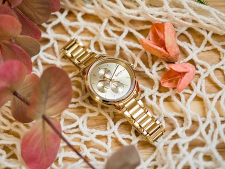 Hugo Boss Grand Course Gold Dial Gold Steel Strap Watch for Women - 1502584 Buy Now By Hugo Boss