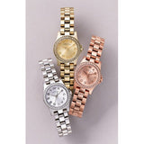 Marc Jacobs Henry Gold Dial Gold Steel Strap Watch for Women - MBM3277 Buy Now By Marc Jacobs