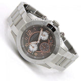 Marc Jacobs Rock Chronograph Mother of Pearl Grey Dial Silver Steel Strap Watch for Women - MBM3250 Buy Now By Marc Jacobs