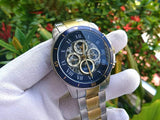 Fossil Grant Sport Automatic Skeleton Blue Dial Two Tone Steel Strap Watch for Men - ME3141 Buy Now By Fossil