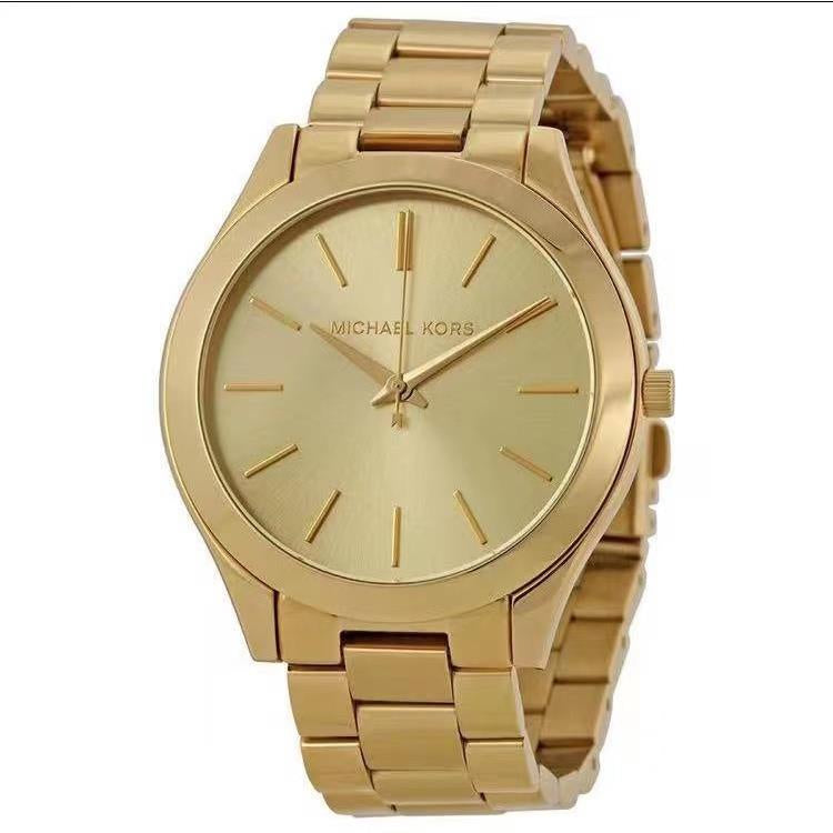 Michael Kors Slim Runway Gold Dial Gold Stainless Steel Strap Watch for Women - MK3179 Buy Now By Michael Kors