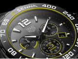 Tag Heuer Formula 1 Chronograph Senna Black Dial Black Leather Strap Watch for Men - CAZ101AJ.FC6487 Buy Now By Tag Heuer