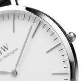 Daniel Wellington Classic Cornwall White Dial Black Nylon Strap Watch For Men - DW00100260 Buy Now By Daniel Wellington