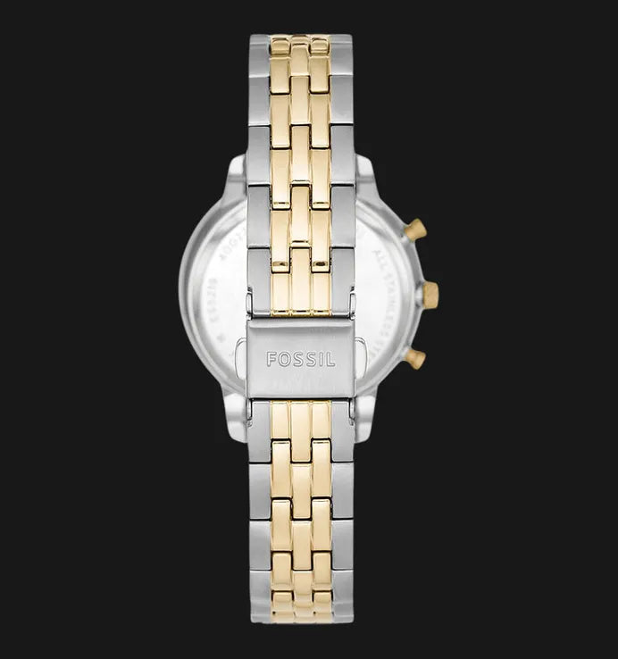 Fossil Neutra Chronograph Mother of Pearl White Dial Two Tone Steel Strap Watch for Women - ES5216 Buy Now By Fossil