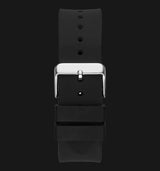 Guess Baguette Crystals Black Dial Black Silicone Strap Watch For Men - GW0208G1 Buy Now By Guess
