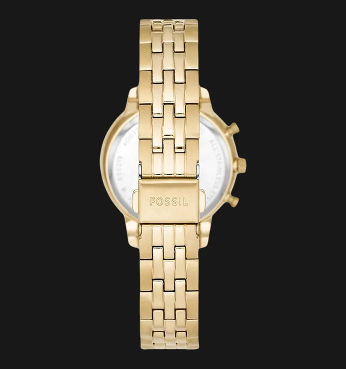 Fossil Neutra Chronograph Gold Dial Gold Steel Strap Watch for Women - ES5219 Buy Now By Fossil