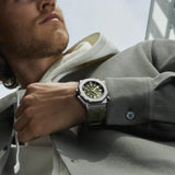 Audemars Piguet Royal Oak Offshore Diver Green Dial Green Rubber Strap Watch for Men - 15720ST.OO.A052CA.01
