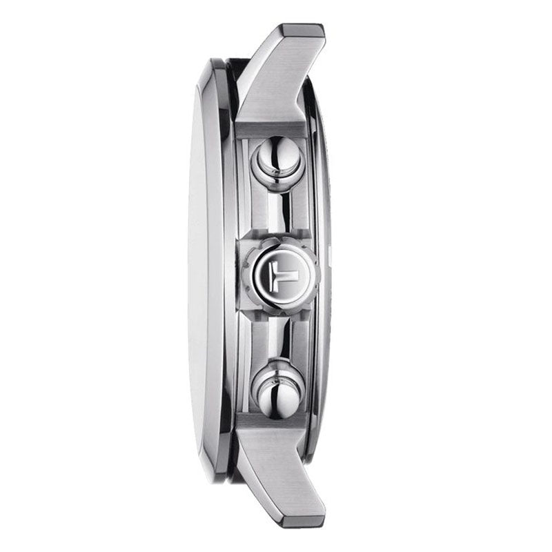 Tissot T Sport PRC 200 Chronograph White Dial Silver Steel Strap Watch For Men - T114.417.11.037.00 Buy Now By Tissot
