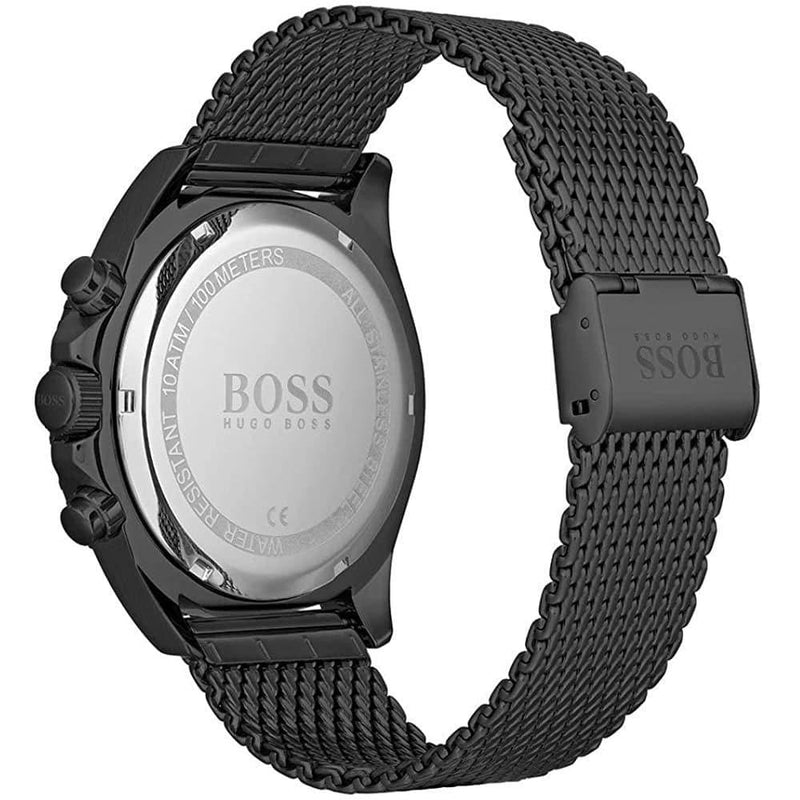 Shop Hugo Boss Ocean Edition Blue Dial Black Mesh Bracelet Watch for Men - 1513702 in USA