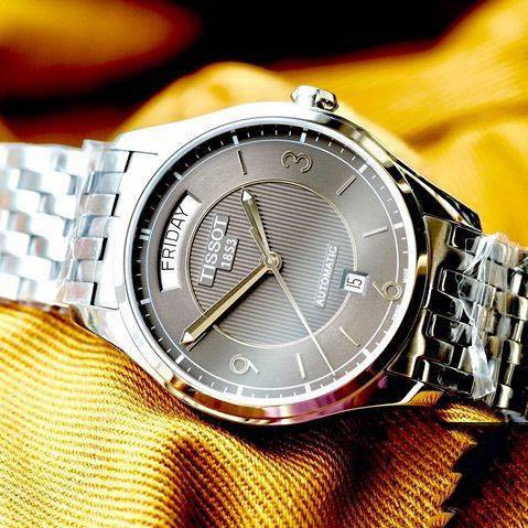 Tissot T Classic T One Automatic Grey Dial Silver Steel Strap Watch For Men - T038.430.11.067.00 Buy Now By Tissot