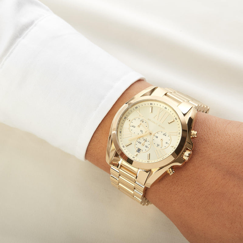 Michael Kors Bradshaw Gold Dial Gold Steel Strap Watch for Women - MK5605 Buy Now By Michael Kors