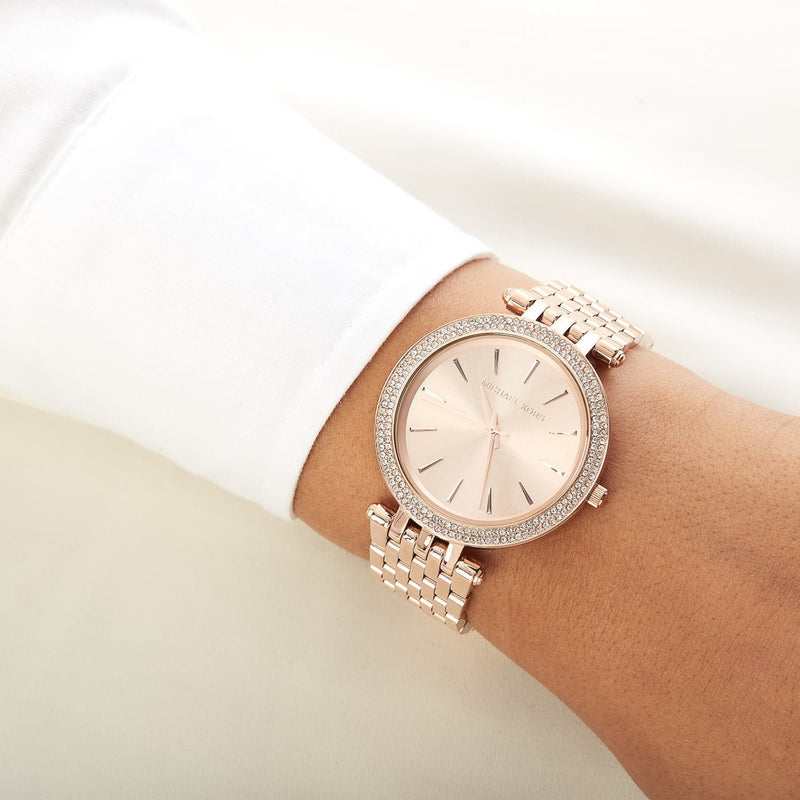 Michael Kors Darci Rose Gold Dial with Diamonds Rose Gold Stainless Steel Strap Watch for Women - MK3192 Buy Now By Michael Kors
