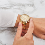 Michael Kors Ritz Gold Dial Gold Steel Strap Watch for Women - MK6356 Buy Now By Michael Kors
