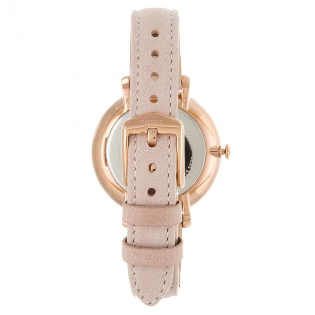 Shop Fossil Jacqueline White Dial Pink Leather Strap Watch for Women - ES4303 in USA