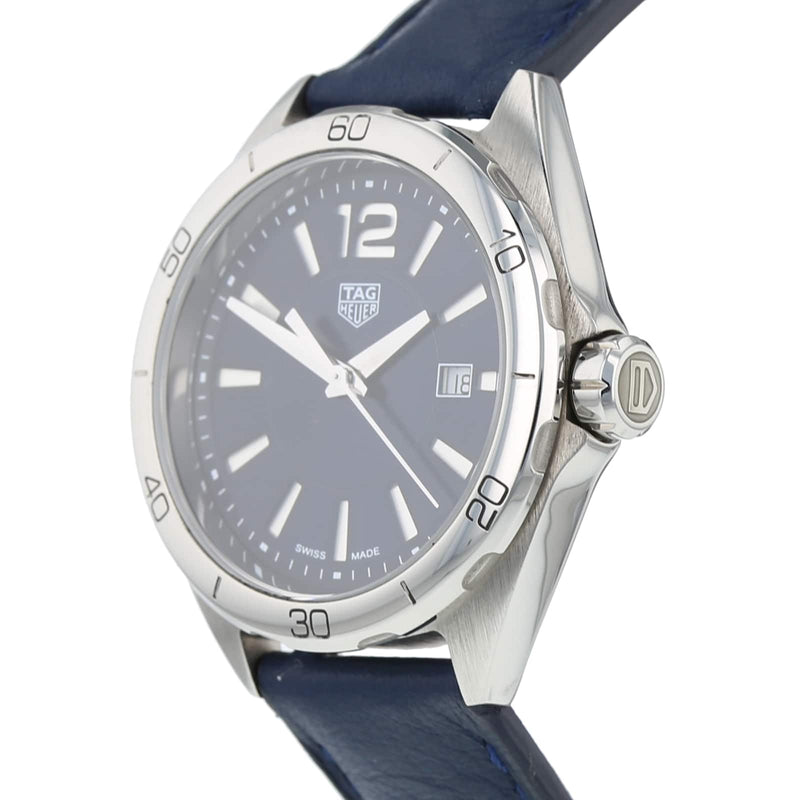 Shop Tag Heuer Formula 1 Quartz Blue Dial Blue Leather Strap Watch for Women - WBJ1412.FC8233 in USA