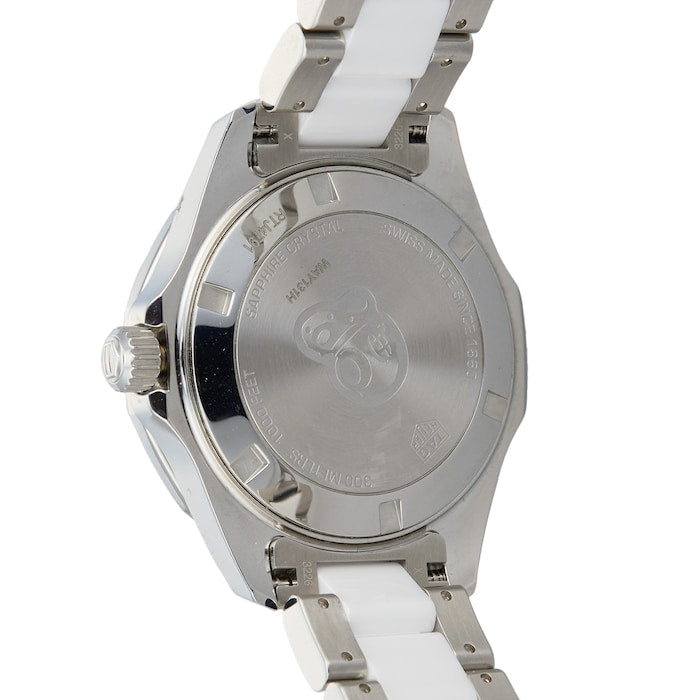 Shop Tag Heuer Aquaracer Diamonds White Dial Two Tone Steel Strap Watch for Women - WAY131H.BA0914 in USA