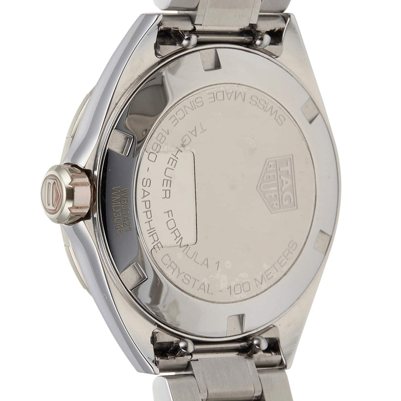 Shop Tag Heuer Formula 1 Diamonds Mother of Pearl White Dial Two Tone Steel Strap Watch for Women - WBJ1421.BB0648 in USA
