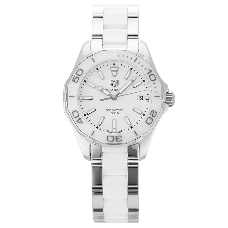 Shop Tag Heuer Aquaracer White Dial Watch for Women - WAY131B.BA0914 in USA