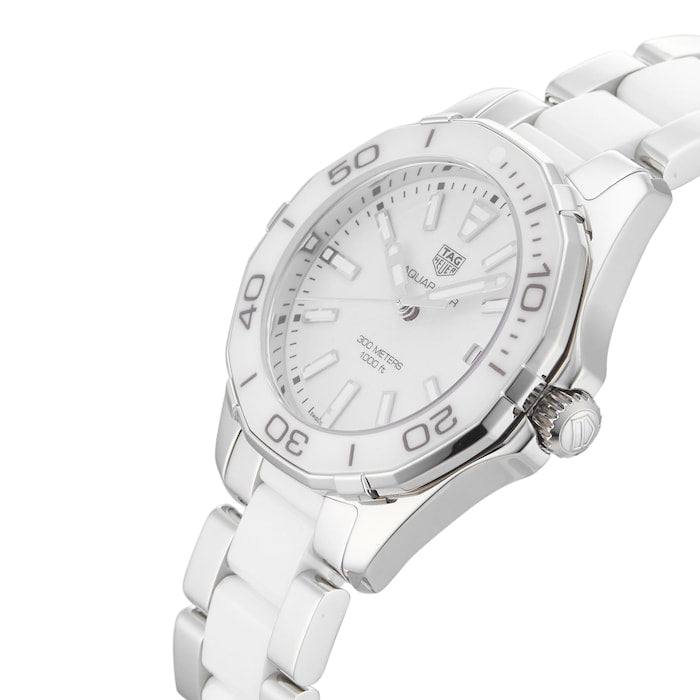 Shop Tag Heuer Aquaracer White Dial Watch for Women - WAY131B.BA0914 in USA
