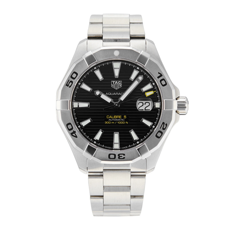 Shop Tag Heuer Aquaracer Black Dial Watch for Men - WAY2010.BA0927 in USA